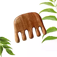 Herbal neem massage comb for scalp health and stronger hair