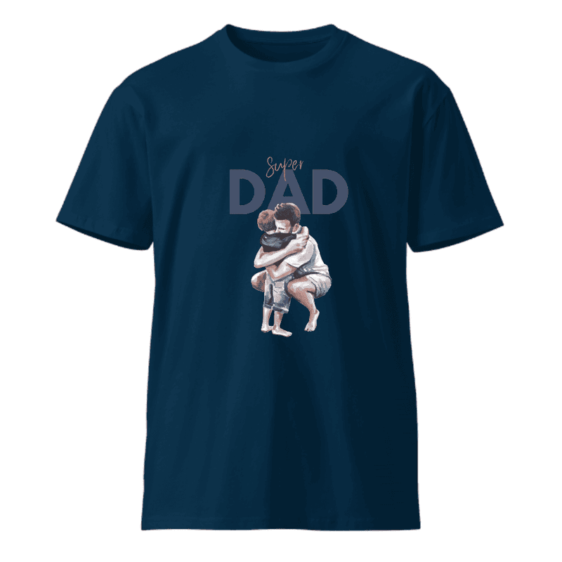 Super Dad Unisex Round Neck Cotton T-shirt 220 GSM