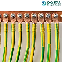 10 Hole Earth Bench / Terminal Strip | Copper-Plated Grounding Bar