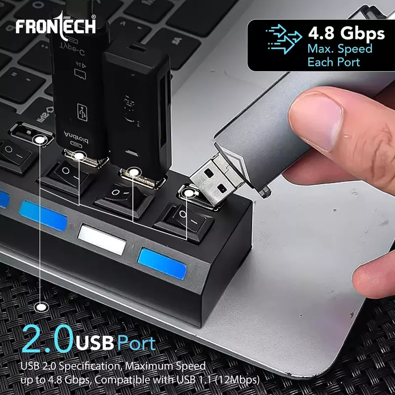 Frontech 4 Port HUB