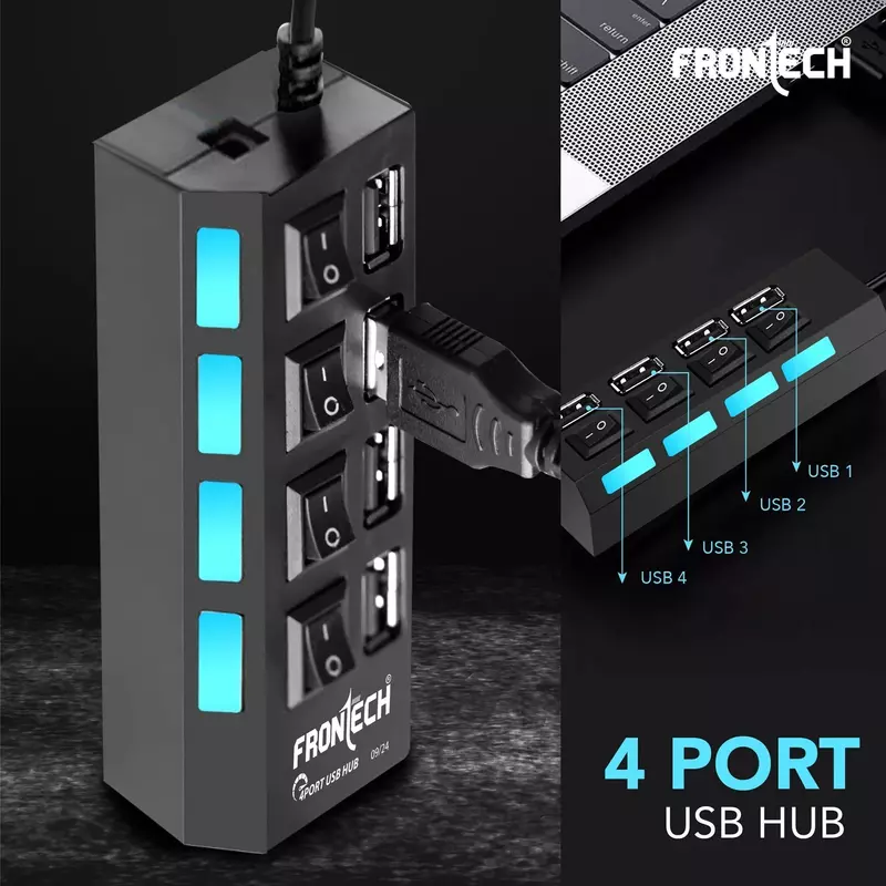 Frontech 4 Port HUB