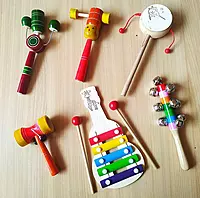 Channapatna Toys Wooden Baby Rattle Toy