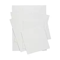 Set of 10 Assorted Sizes Blank White Flat Stretched Board Art Canvas By Janrax