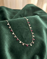 925 Silver Rosé Garden Shimmer Necklace