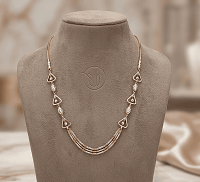 18 kt Rosé Gold Horizon Necklace