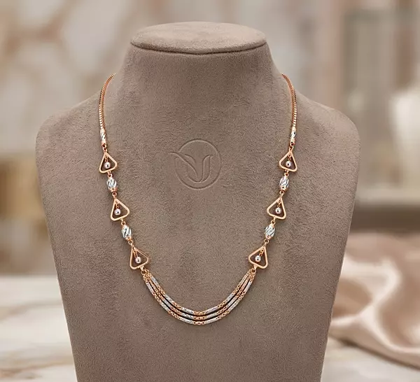 18 kt Rosé Gold Horizon Necklace