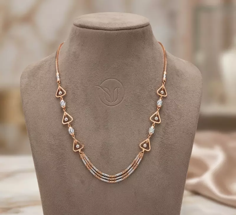 18 kt Rosé Gold Horizon Necklace