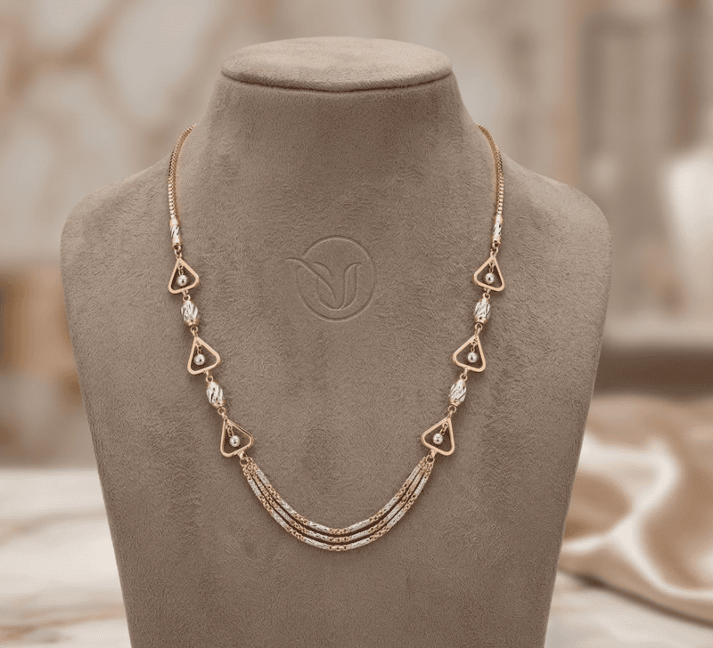 18 kt Rosé Gold Horizon Necklace