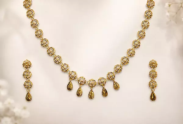 18 kt Gold Enchanted Garden Necklace Set