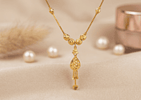 18 kt Gold Gilded Teardrop Necklace