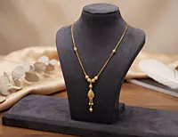 18 kt Gold Gilded Teardrop Necklace