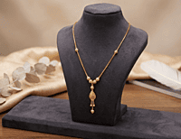 18 kt Gold Gilded Teardrop Necklace