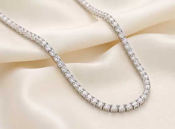 925 Silver Classic Tennis Chain Necklace