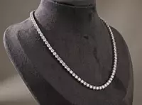 925 Silver Classic Tennis Chain Necklace