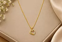18 kt Gold Intertwined Hearts Necklace