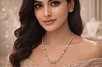18 kt Rosé Gold Horizon Necklace