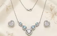 925 Silver Heart of the Tide Necklace Set