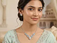 925 Silver Heart of the Tide Necklace Set