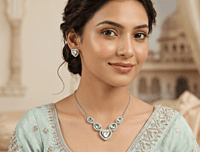 925 Silver Heart of the Tide Necklace Set