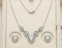 925 Silver Heart of the Tide Necklace Set