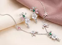 925 Silver Sakura Dream Necklace Set