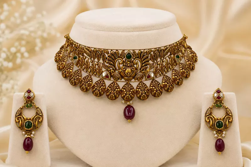 18 kt Gold Royal Heirloom Choker Set