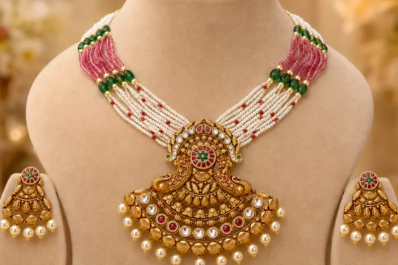 18 kt Gold Empress Pearl Heritage Set