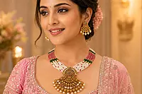18 kt Gold Empress Pearl Heritage Set