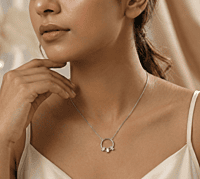 925 Silver Radiant Halo Necklace