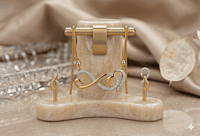 18 kt Gold Eternal Bond Necklace Set