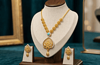 18 kt Gold Azure Lattice Necklace Set