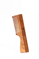 Natural neem wood hair comb for dandruff control and scalp health Natural neem wood hair comb for dandruff control and scalp health