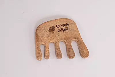 Neem wood massage comb for dandruff control and hair growth Neem wood massage comb for dandruff control and hair growth