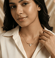 925 Silver Golden Aurelian Stag Necklace