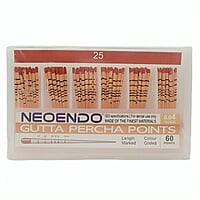 NeoEndo Gutta Percha Points 4% Length Marked – Root Canal GP Points