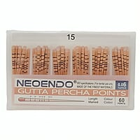 NeoEndo Gutta Percha Points 6% Length Marked – Root Canal GP Points