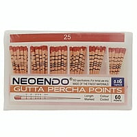 NeoEndo Gutta Percha Points 6% Length Marked – Root Canal GP Points