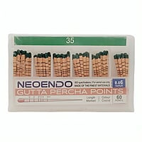 NeoEndo Gutta Percha Points 6% Length Marked – Root Canal GP Points