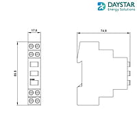 Single Phase LED Indicator Light | Compact 17.5 mm Wide | LED Technology for Long Life| Integrated Front Product Labeling | CE and RoHS complied | GIC