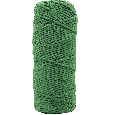 Macrame Cord 3mm 100 Meters-Medium Green