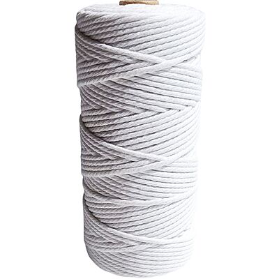 Macrame Cord 3mm 100 Meters-White