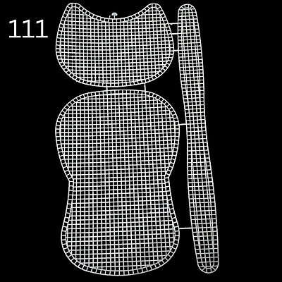 Plastic Canvas Sheet White- shapes