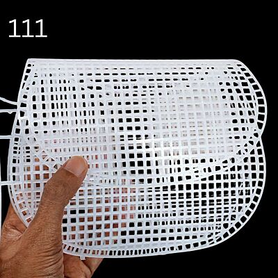 Plastic Canvas Sheet White- shapes