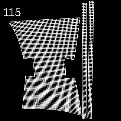 Plastic Canvas Sheet White- shapes