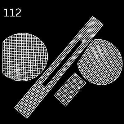 Plastic Canvas Sheet White- shapes