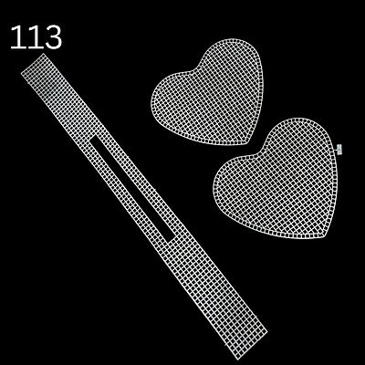 Plastic Canvas Sheet White- shapes