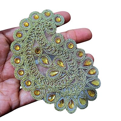 Fancy Color Lace 100- Blue with Gold