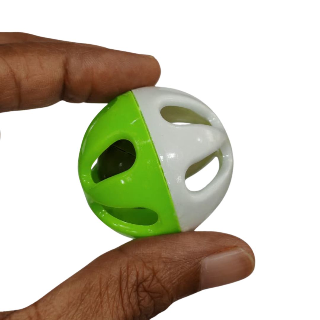 Big Rattle Ball Green/White 35mm Big Rattle Ball Green/White 35mm