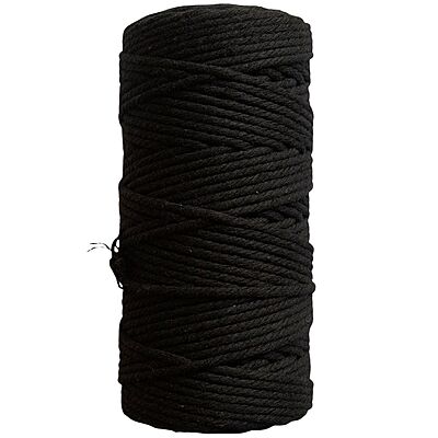 Macrame Cord 3mm 100 Meters-Black