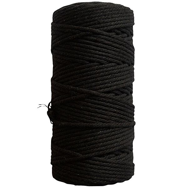 Macrame Cord 3mm 100 Meters-Black Macrame Cord 3mm 100 Meters-Black